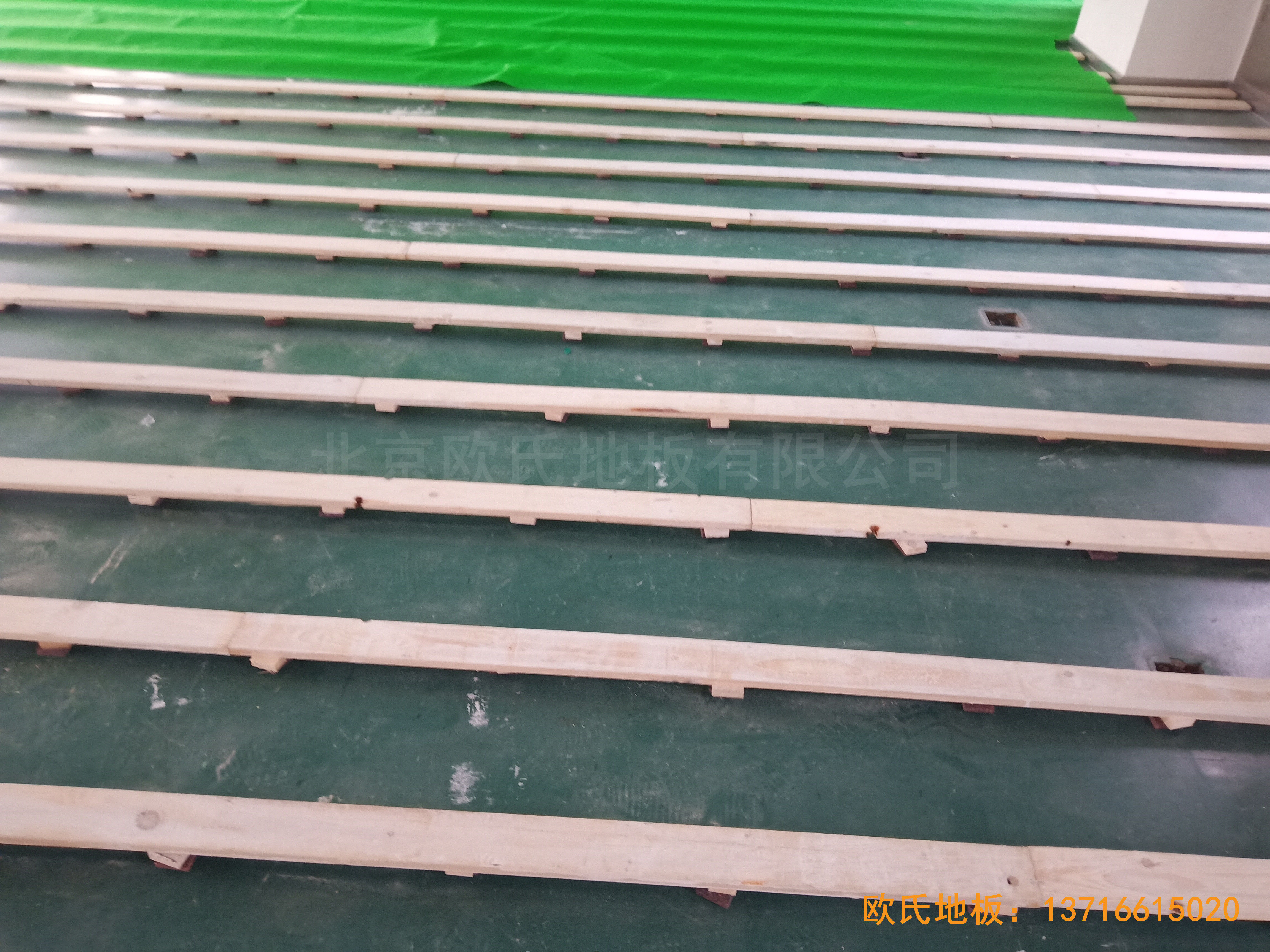 中国科学院技术研究所运动馆运动木地板铺设案例2