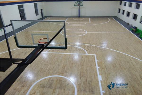 篮球场木地板上三分投篮画线知识