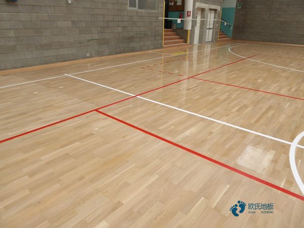 室内篮球馆木地板怎样安装2