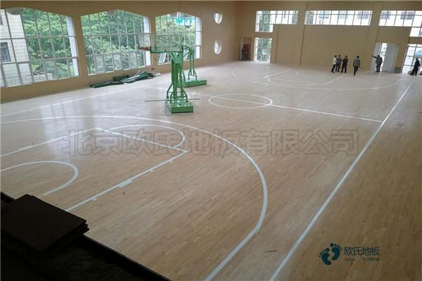 篮球运动实木地板翻新价格1