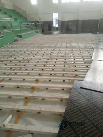 运动木地板施工所1