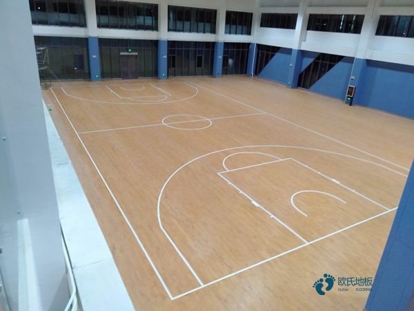 普通运动篮球木地板报价
